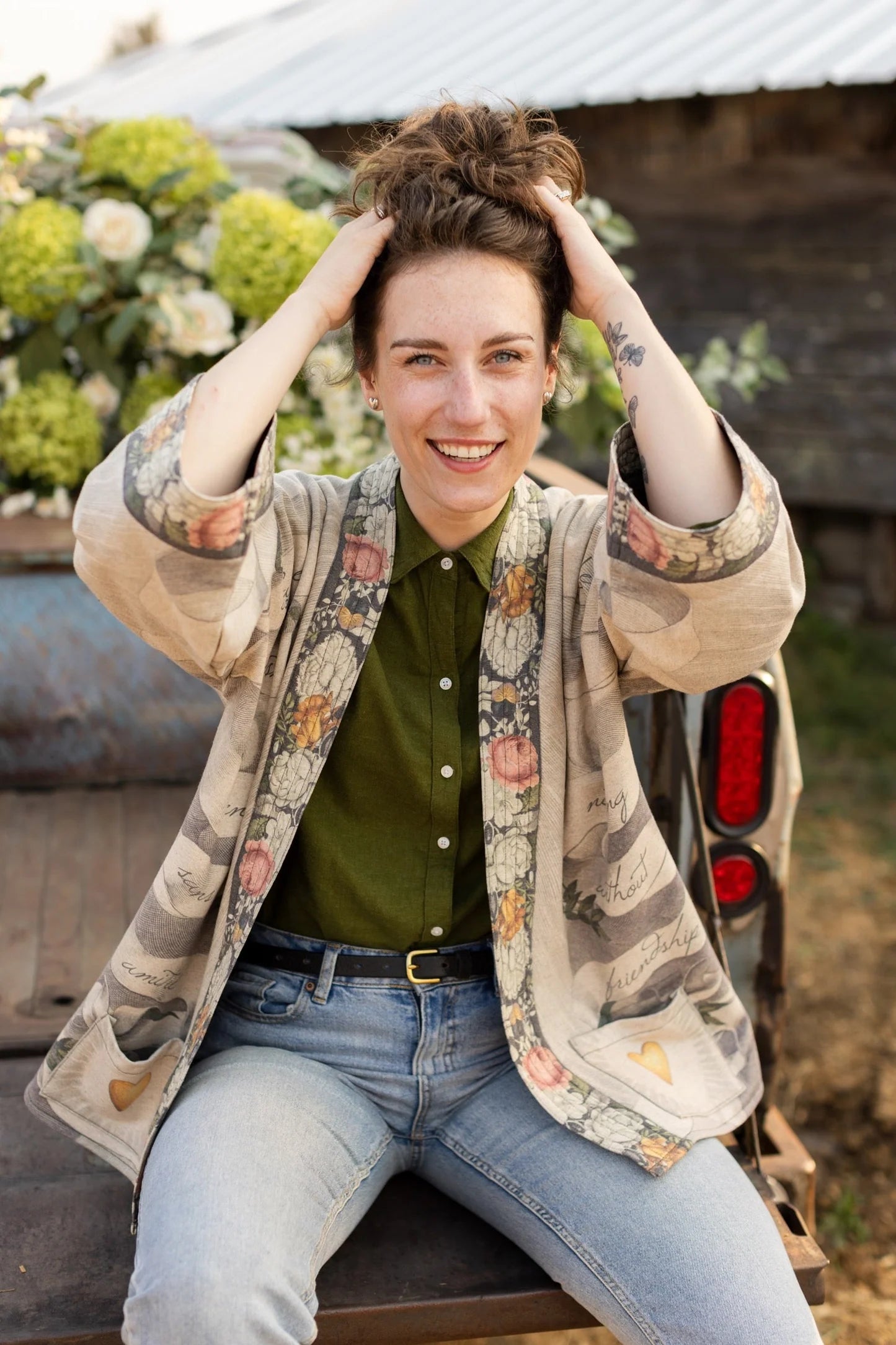 Take My Hand Cottage Cardigan