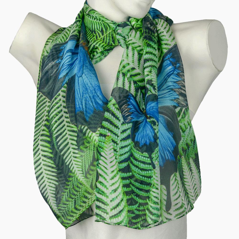 Tree Fern Butterfly Scarf