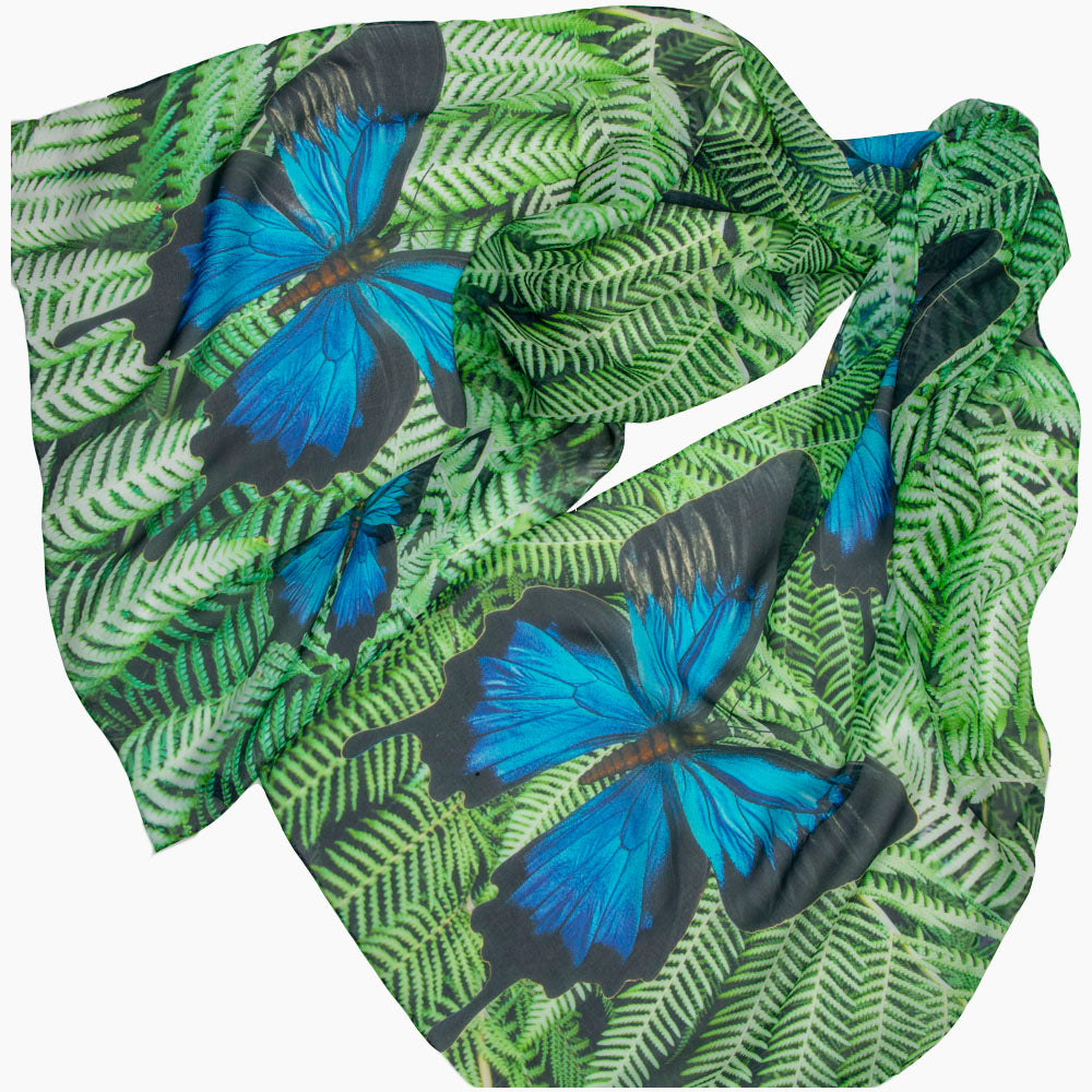 Tree Fern Butterfly Scarf