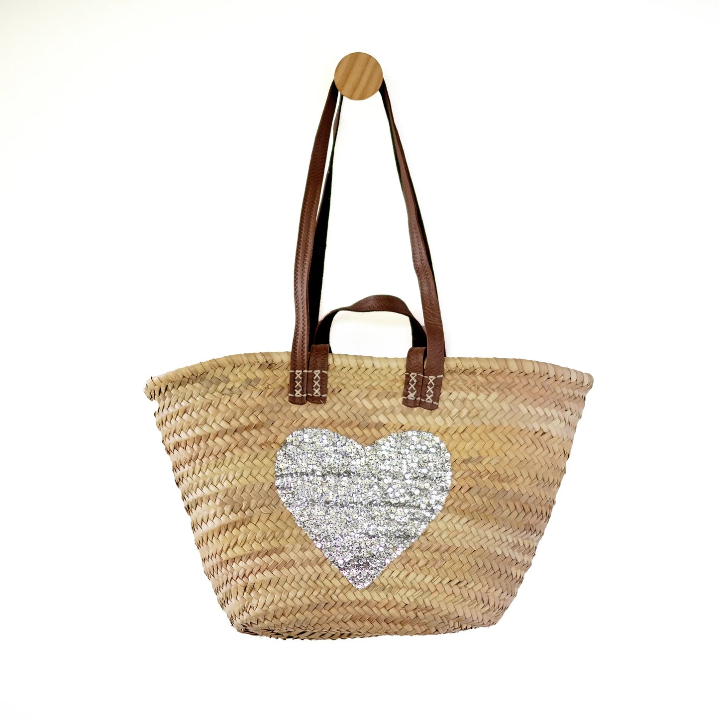 Silver Heart Basket