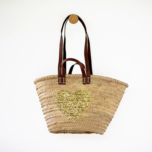 Gold Heart basket