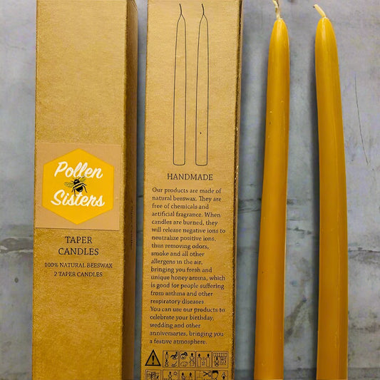 Beeswax Candle Taper Set