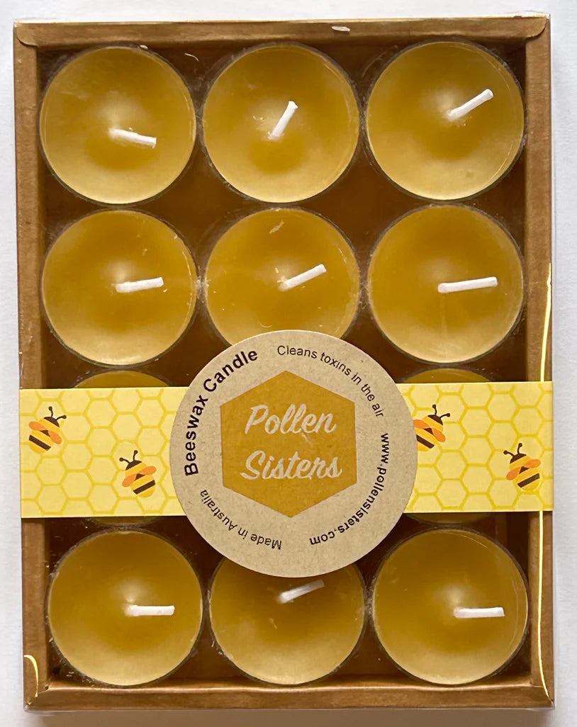 Beeswax Candle Tea Light Set