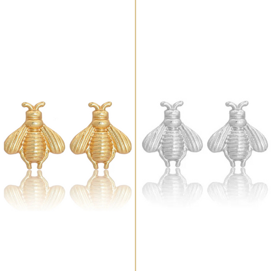 Delicate Bee Stud Earrings