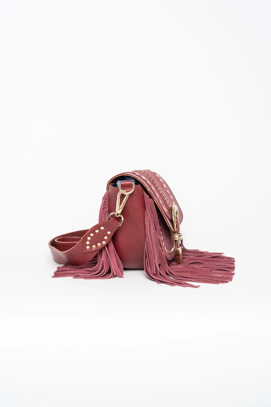 Milano Burgundy Crossbody Bag