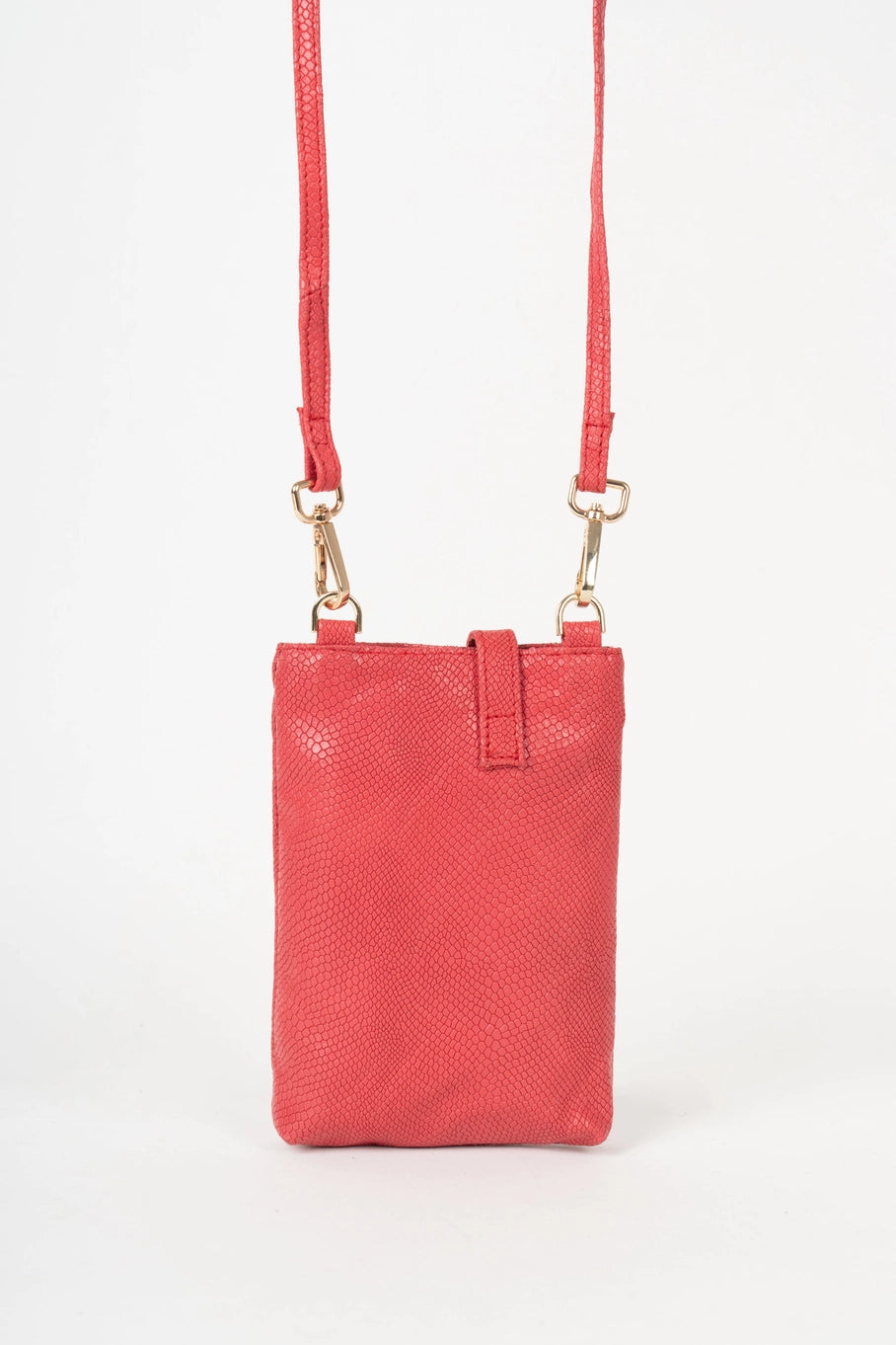 Lisboa Red Leather Shoulder Bag