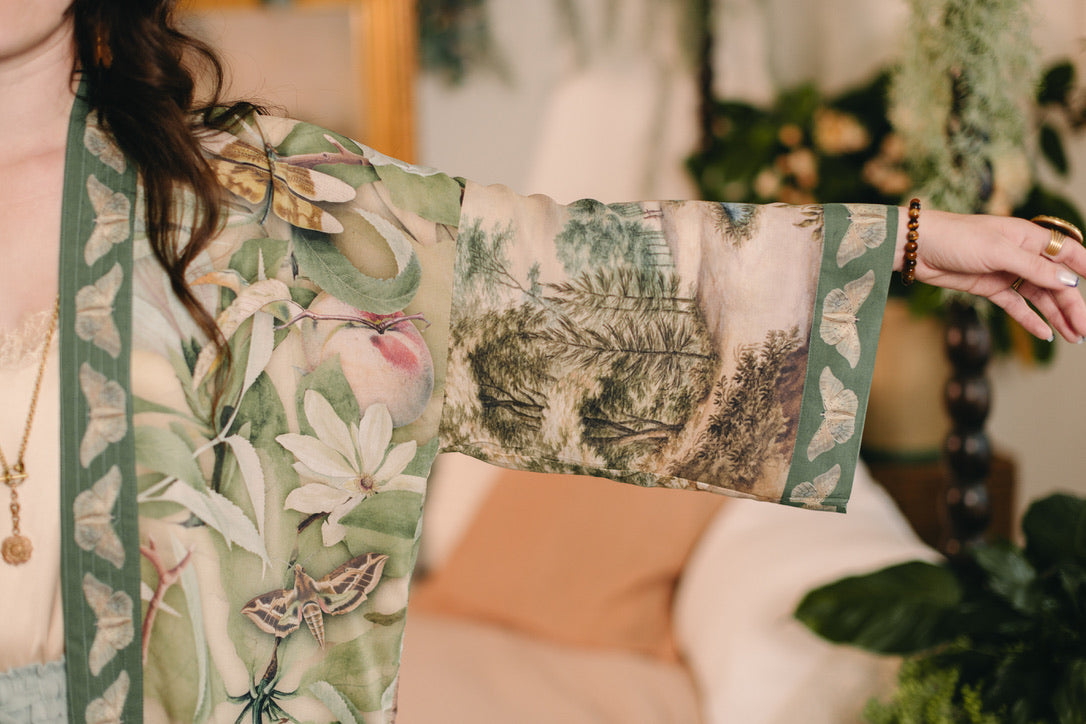 Fleur De Soleil Cropped Kimono (PRE-ORDER)