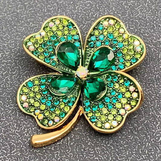 Four-Leaf Clover Brooch