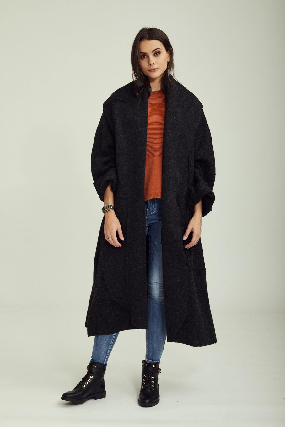 Wool Coat - Black