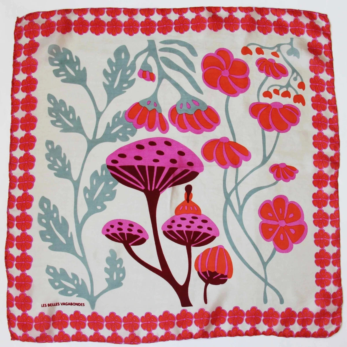 Mini Alice Orange Silk Scarf