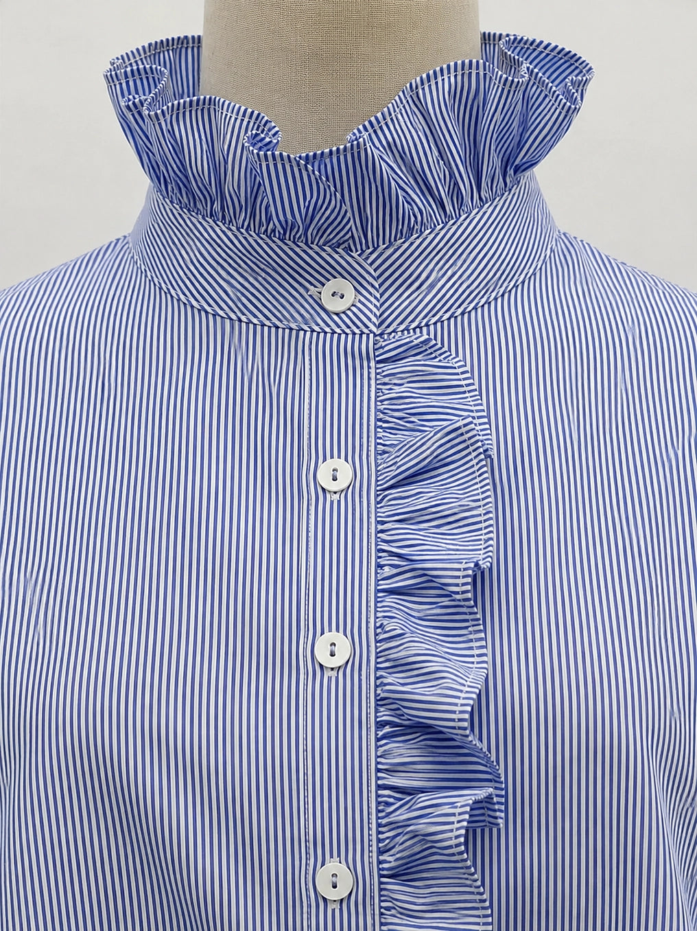 Poppy - Fine Stripe Cotton Shirt