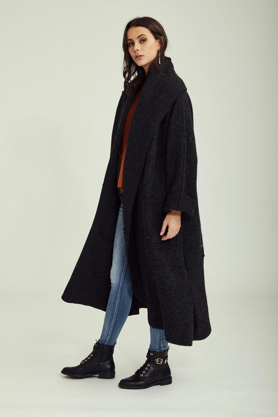 Wool Coat - Black