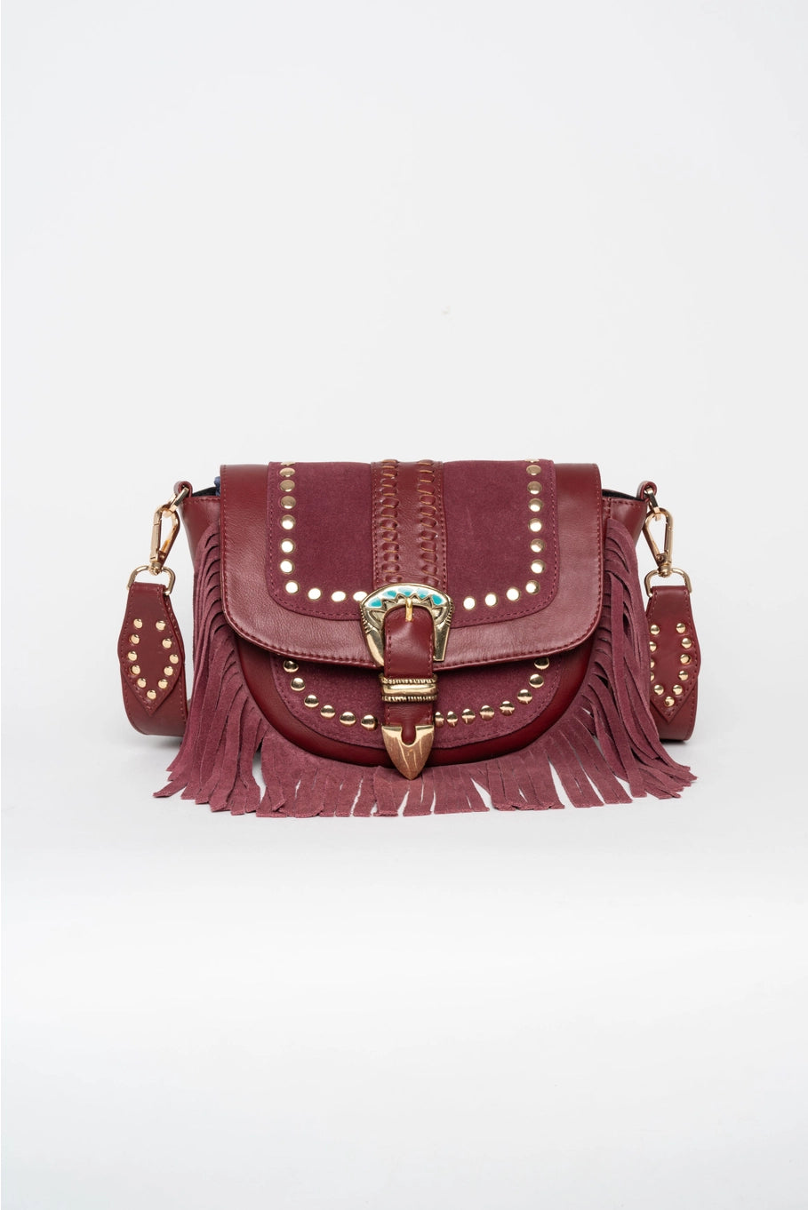 Milano Burgundy Crossbody Bag