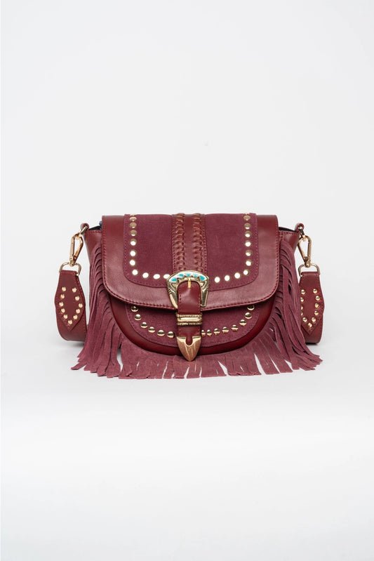 Milano Burgundy Crossbody Bag