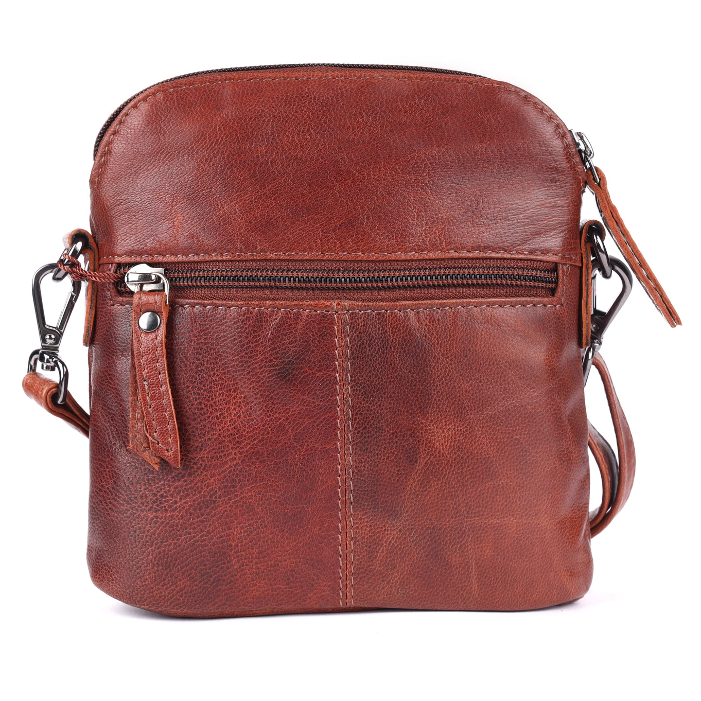 Alder Leather Crossbody Bag – Camel