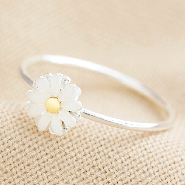 Enamel Daisy Ring