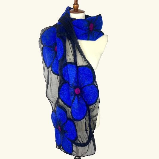 Midnight Flower Scarf