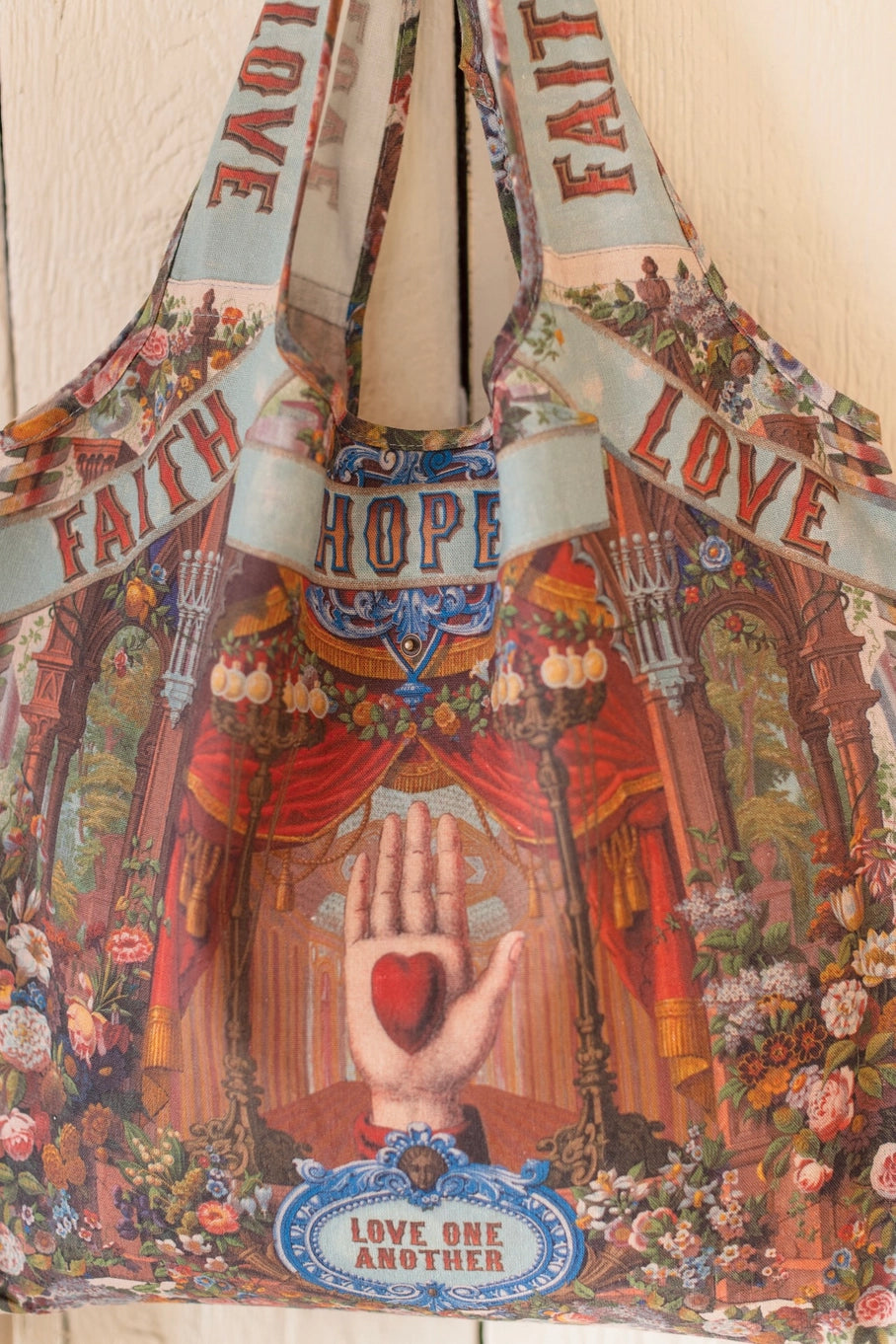 Love Language Linen Tote Bag