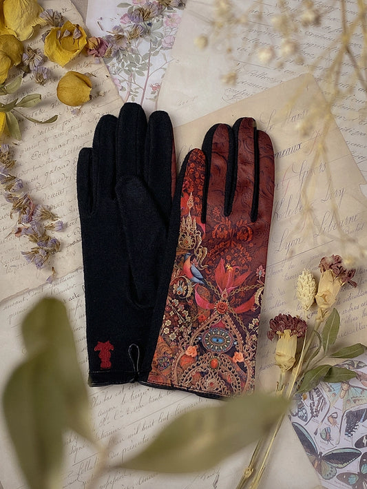 Esther Rubis Wool Gloves