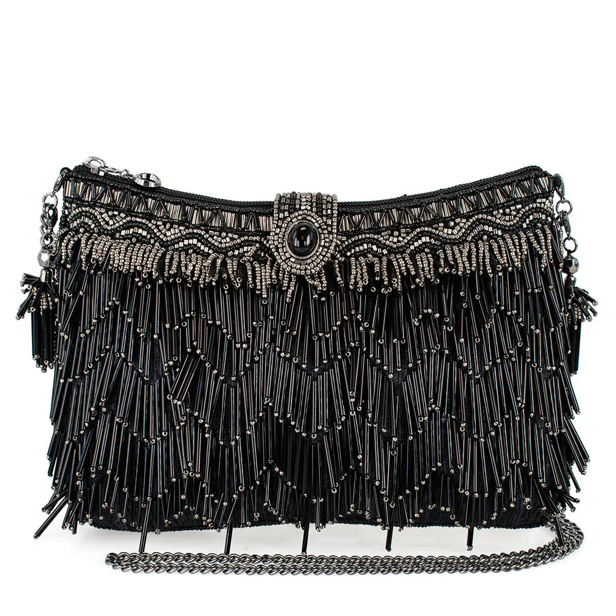 Shimmy Hand-Beaded Bag