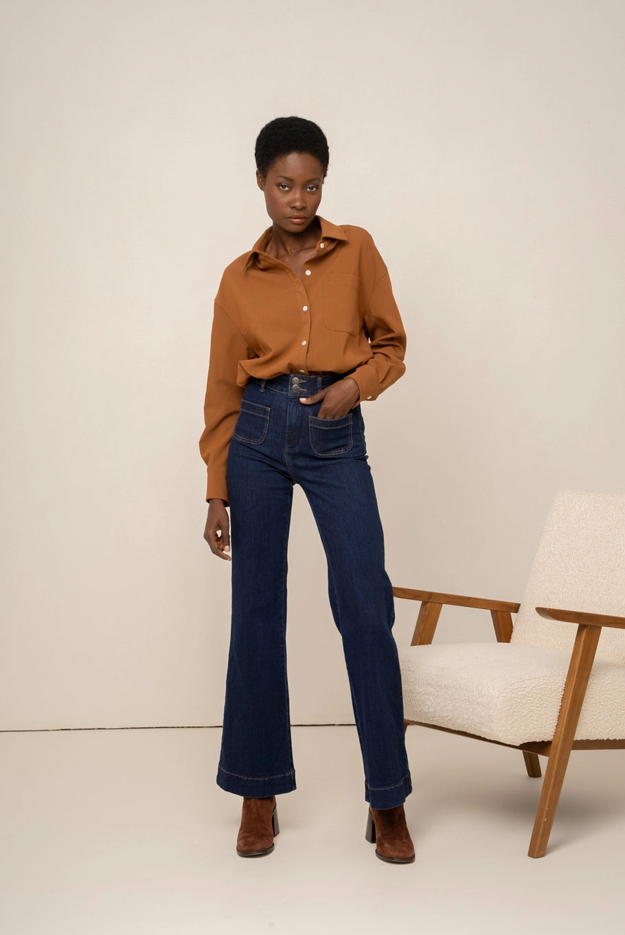 Elena Flare Jeans - Indigo