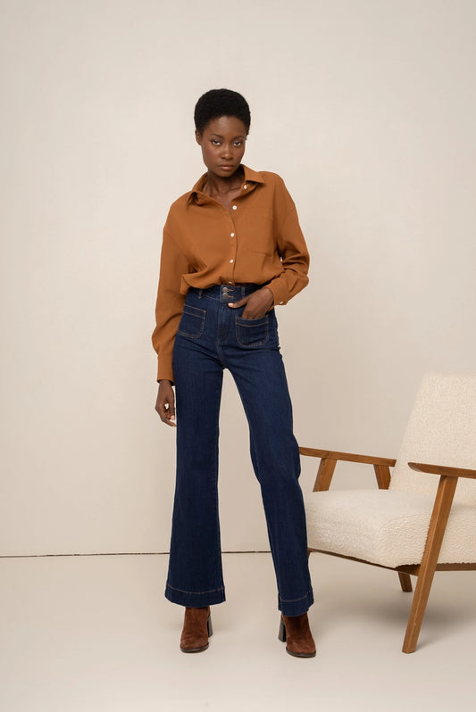 Elena Flare Jeans - Indigo