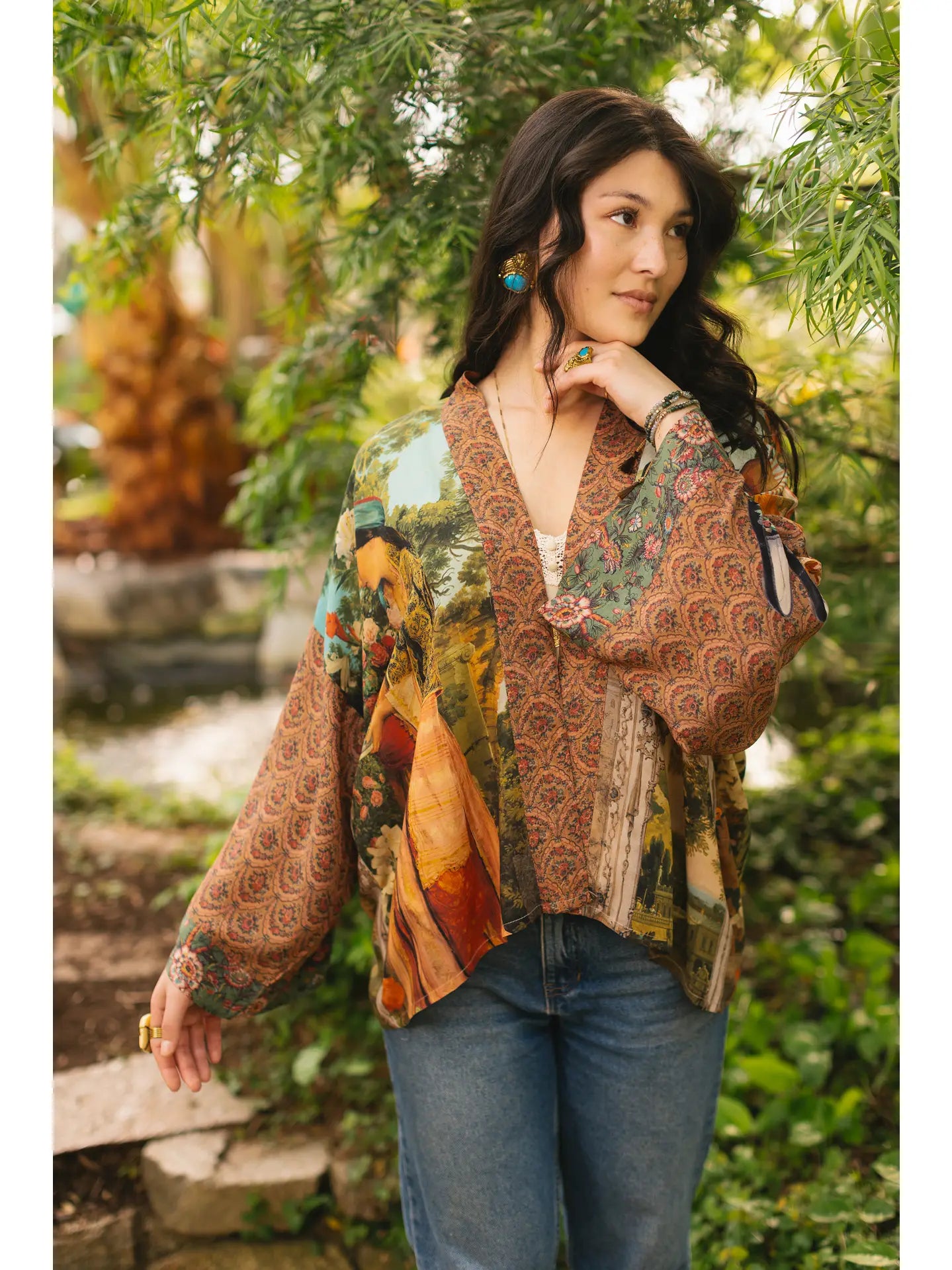 Secret Garden Cropped Kimono