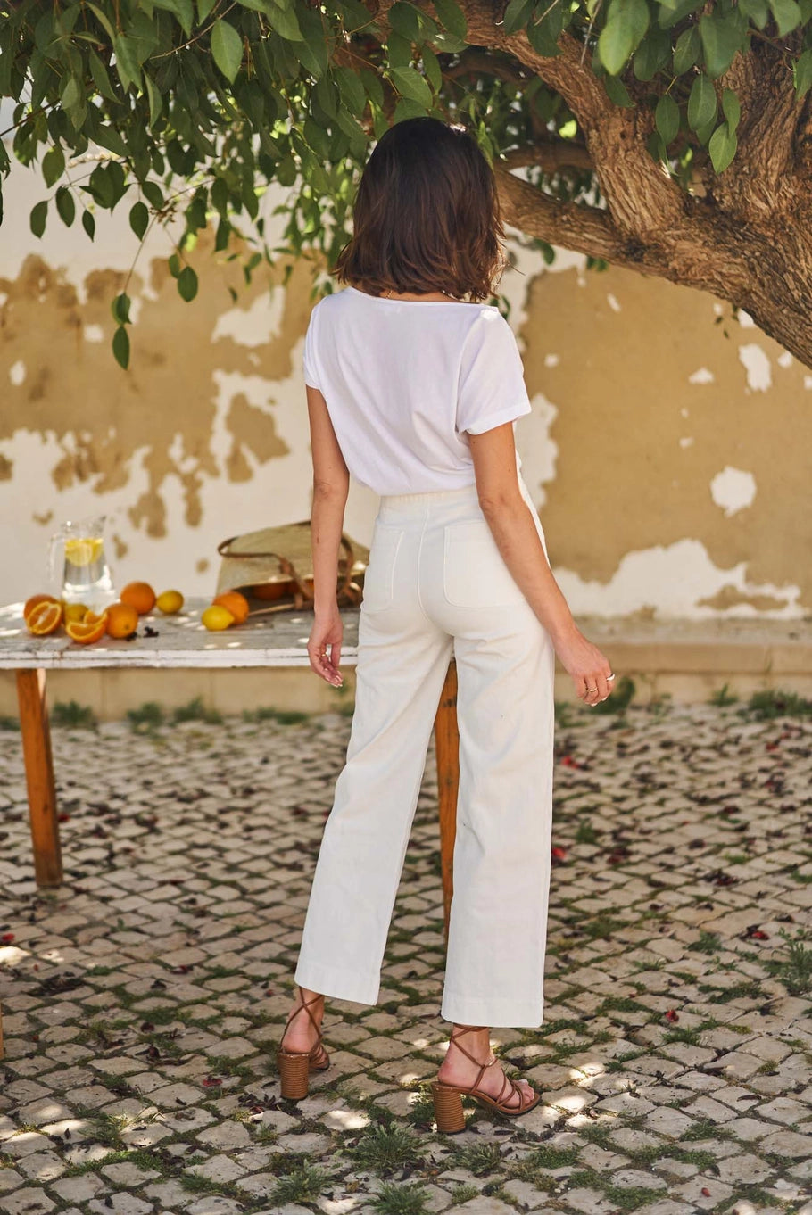 Victorine 6 Buttons Wide Jeans