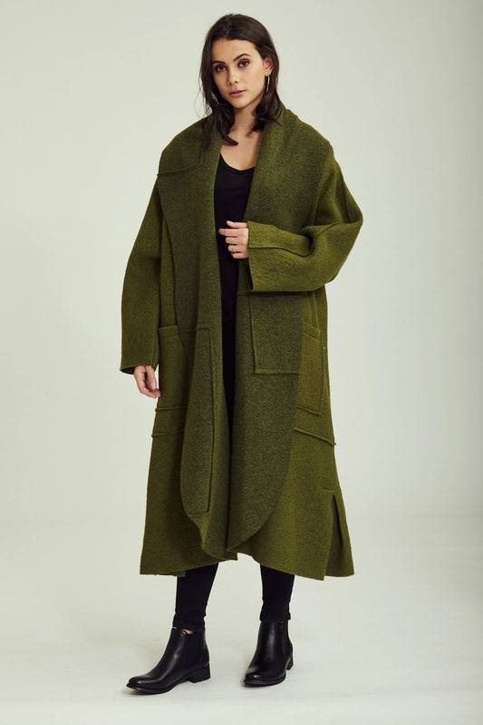 Wool Coat - Persimmon
