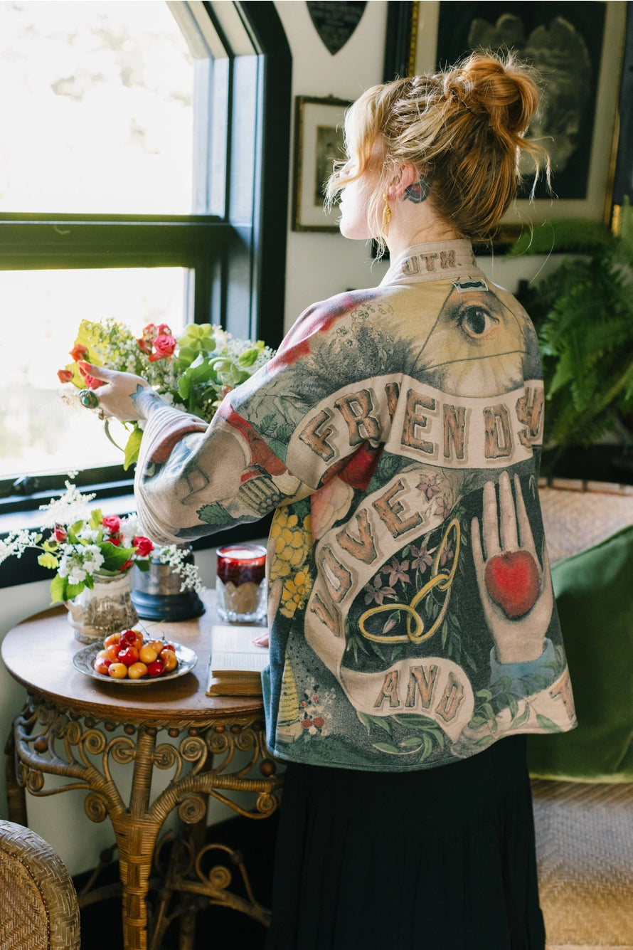 Friendship Love and Truth Cozy Jacket