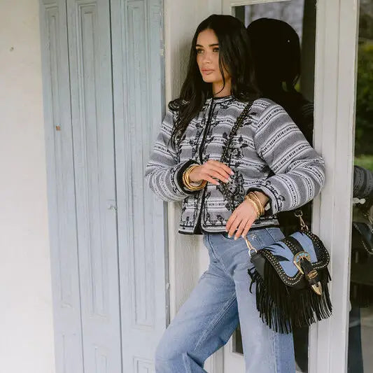 Amal Blue Crossbody Bag