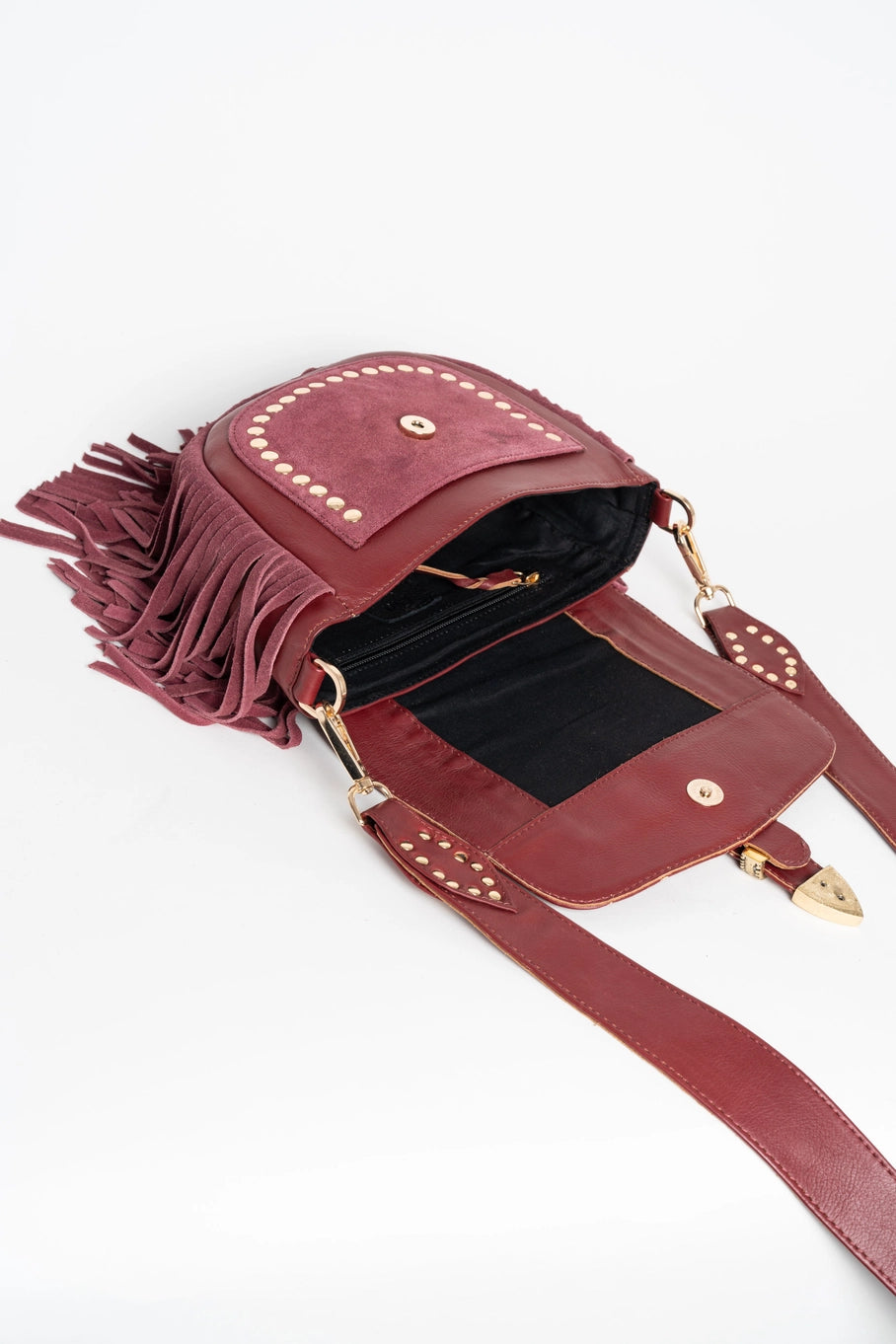 Milano Burgundy Crossbody Bag