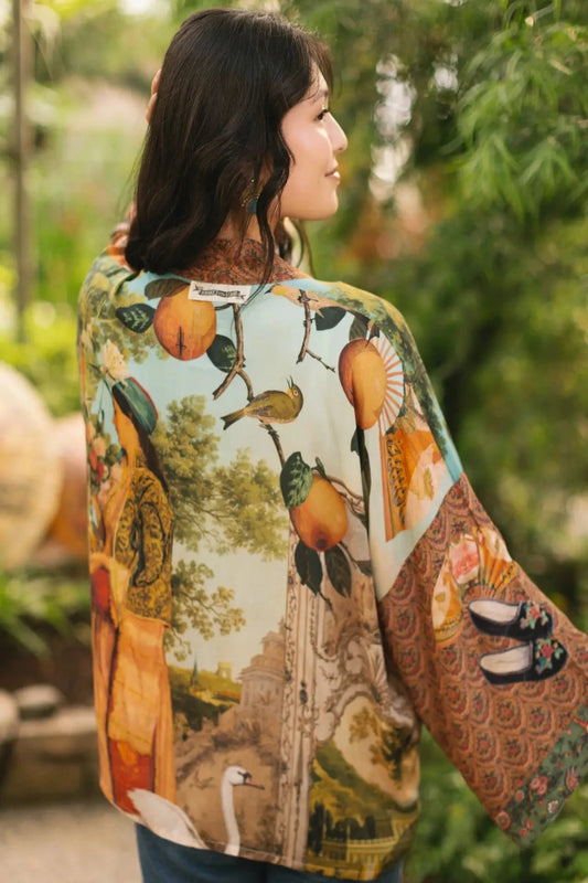 Secret Garden Cropped Kimono