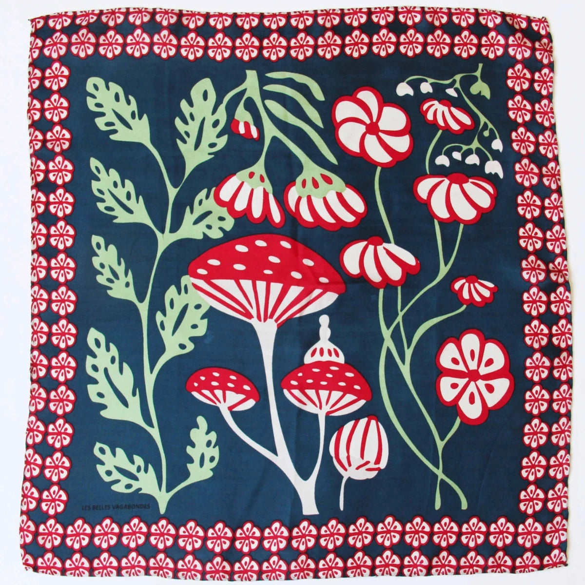 Mini Alice Marine Navy Silk Scarf