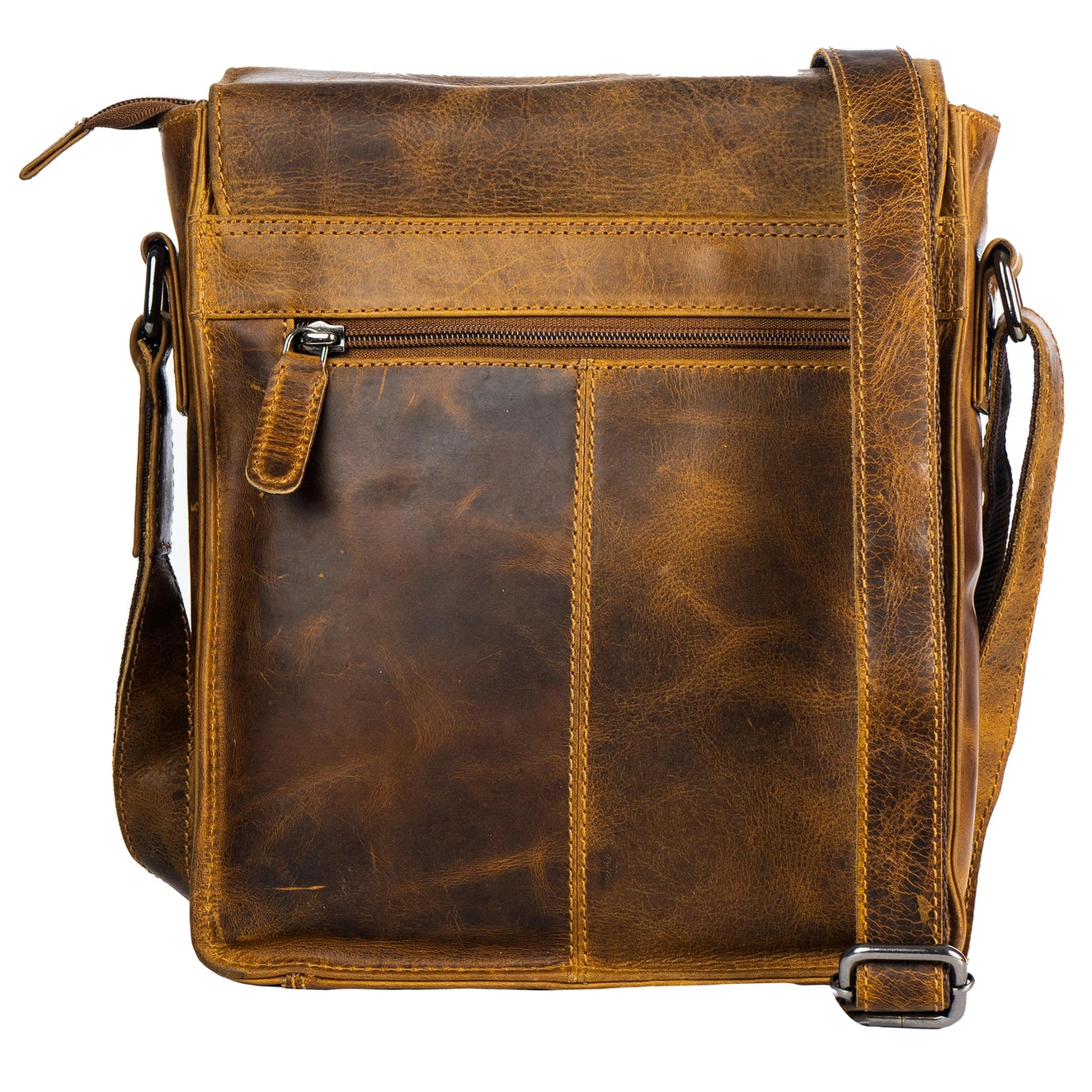 Leather Shoulder Bag Camel - Hobart