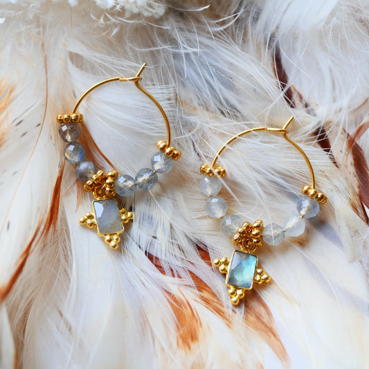 Earrings Labradorite - Ushas