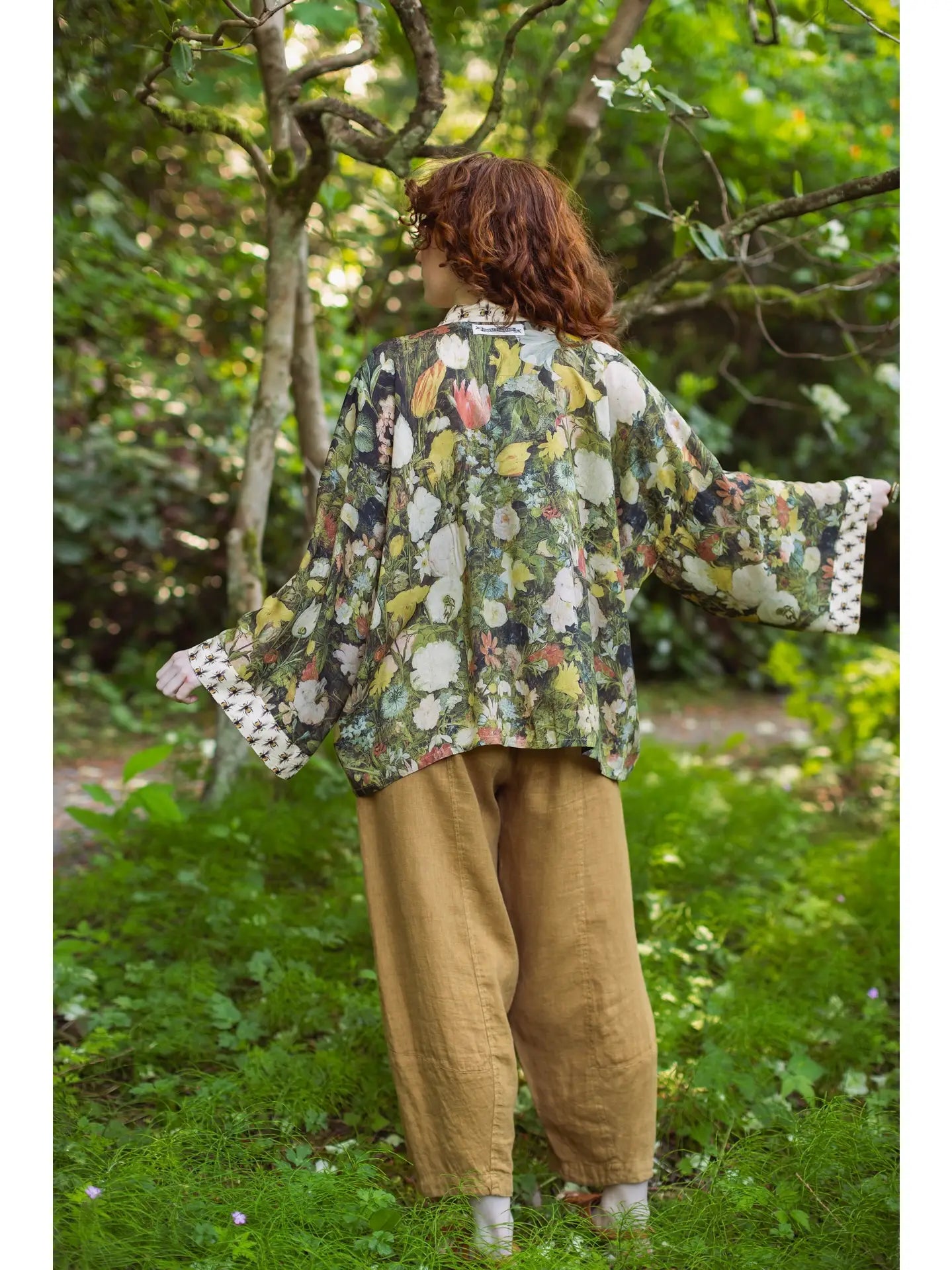 I Dream In Flowers Cropped Kimono