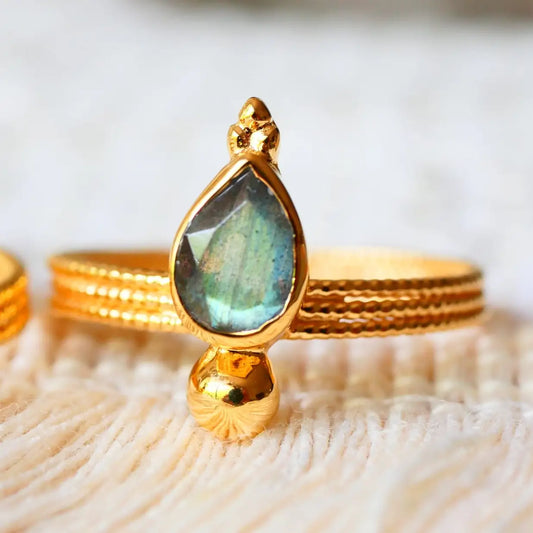 Soma Adjustable Ring - Labradorite (Mystery & Balance)