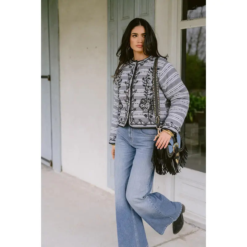 Amal Blue Crossbody Bag