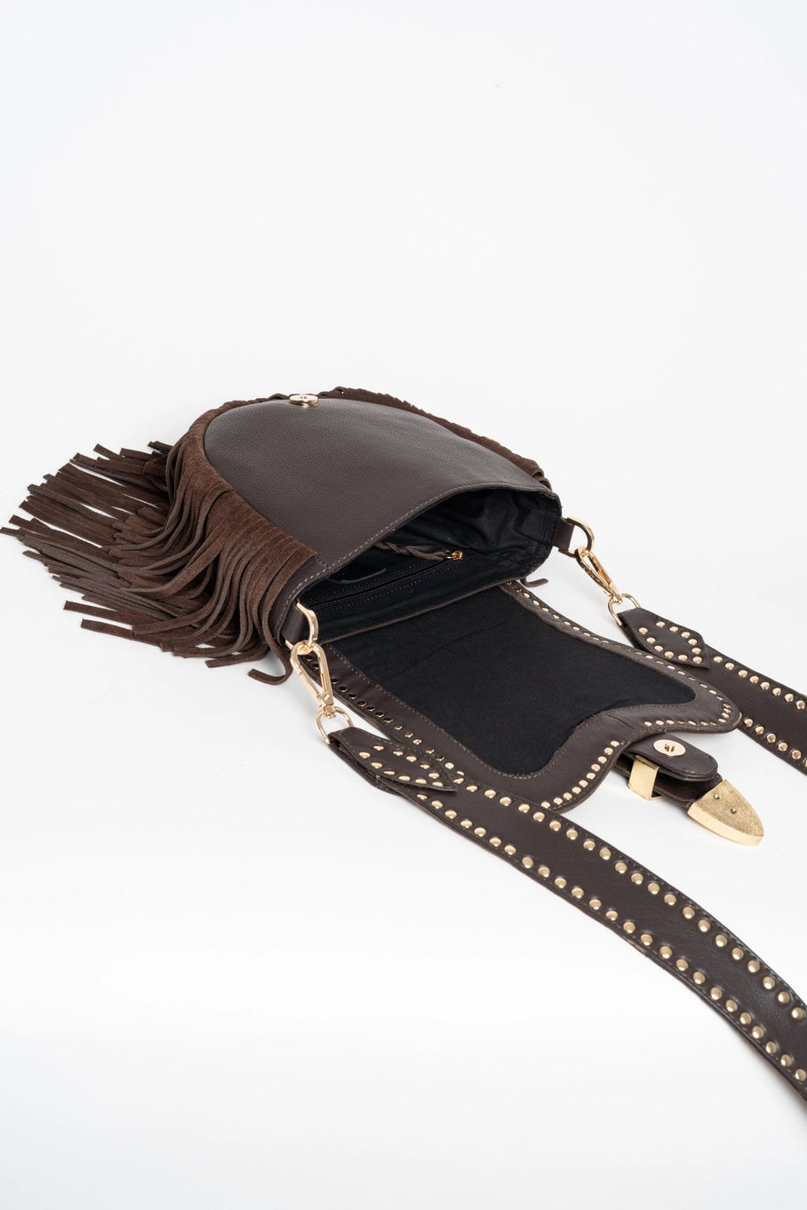 Amal Brown Crossbody Bag