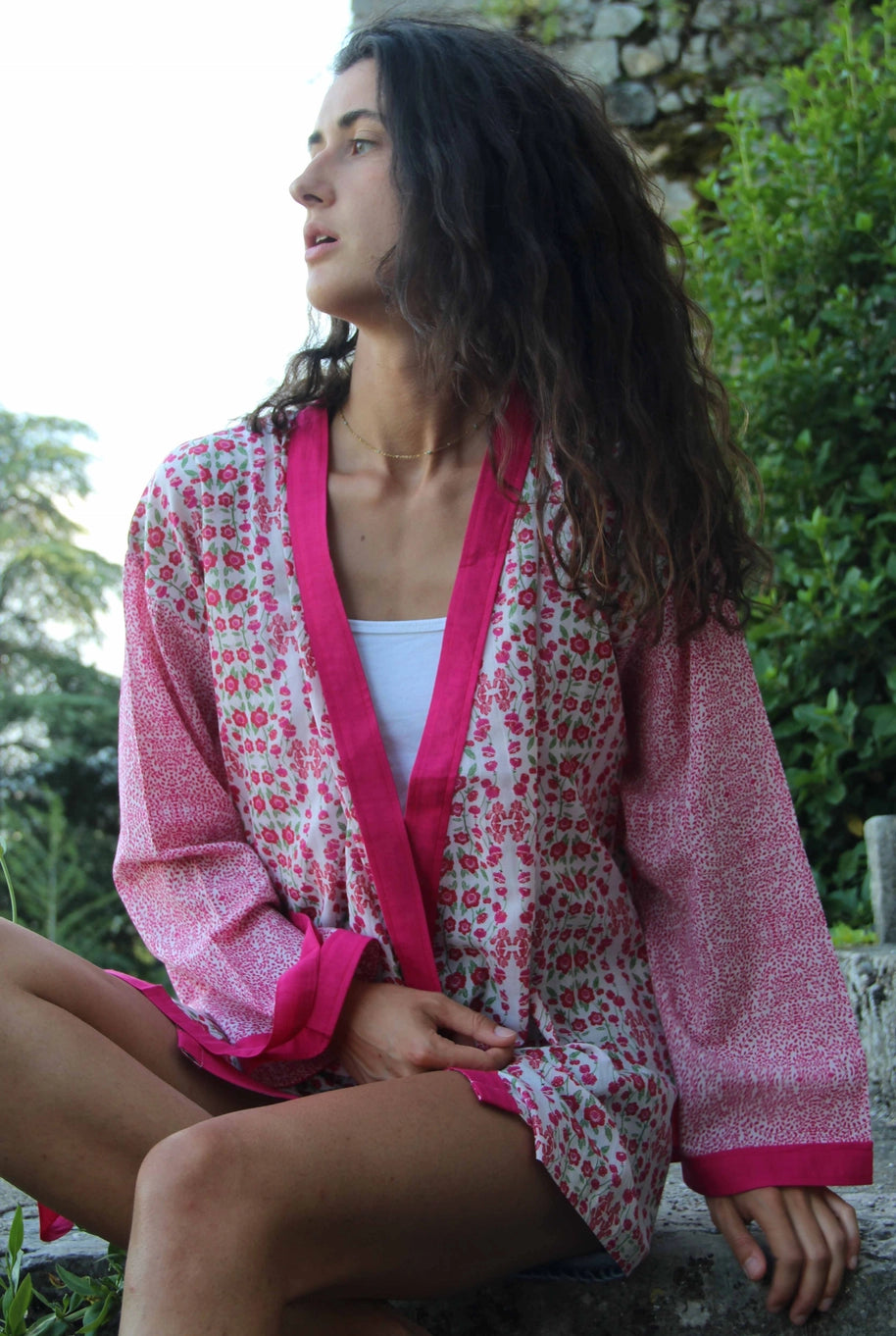 Anemone Red Kimono
