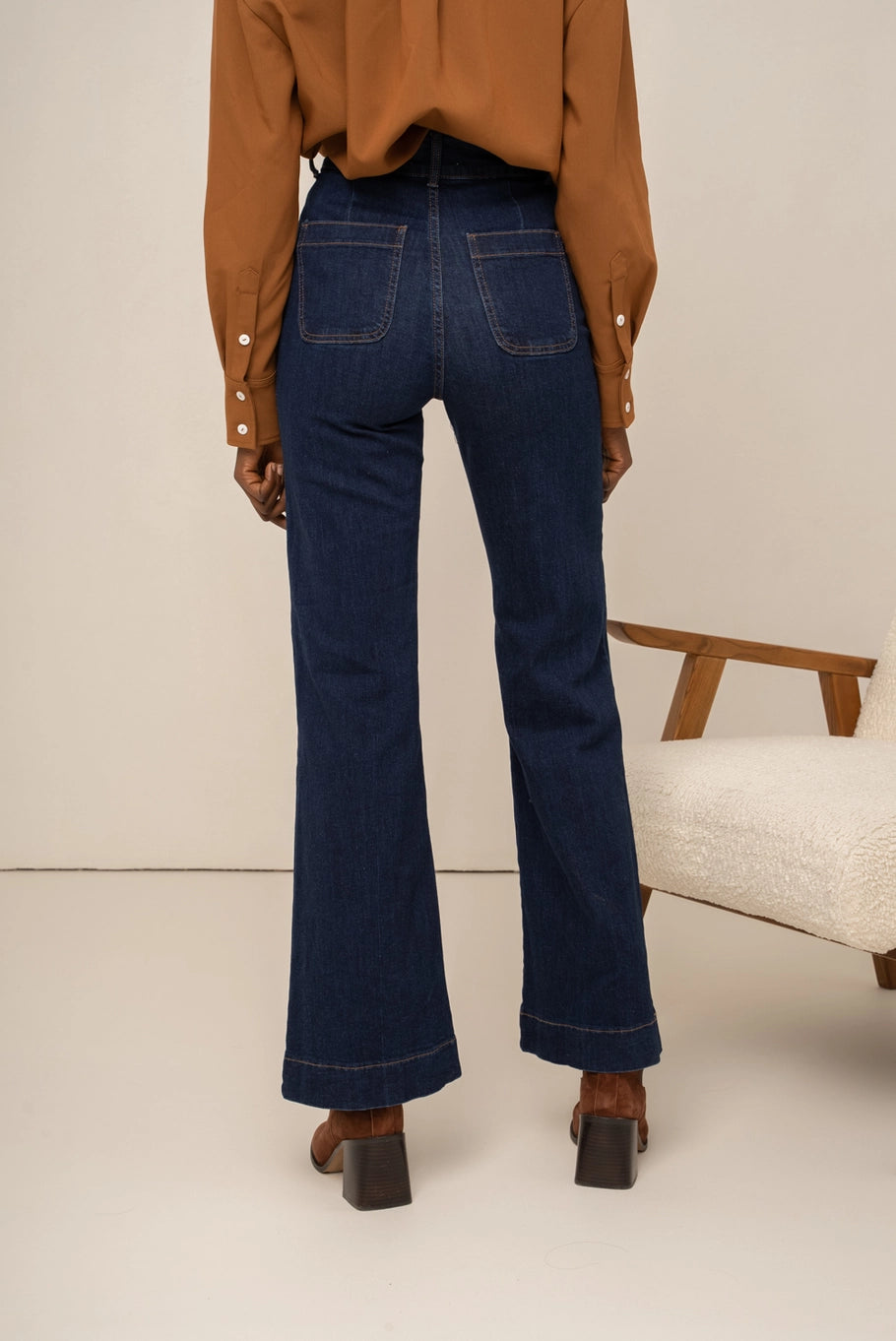 Elena Flare Jeans - Indigo