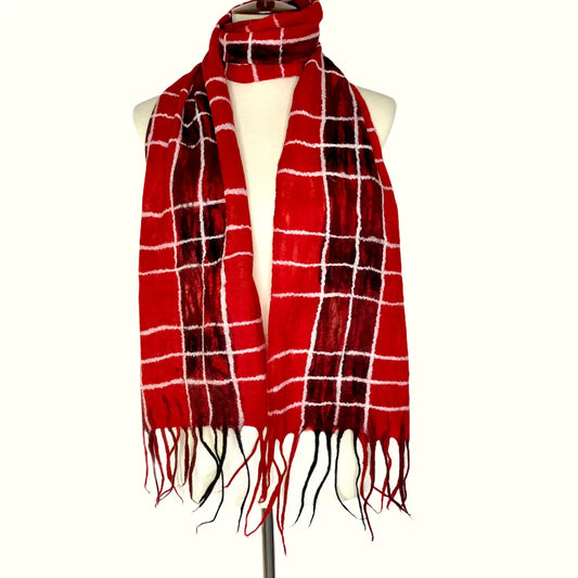 Tartan Inspired - Red Scarf