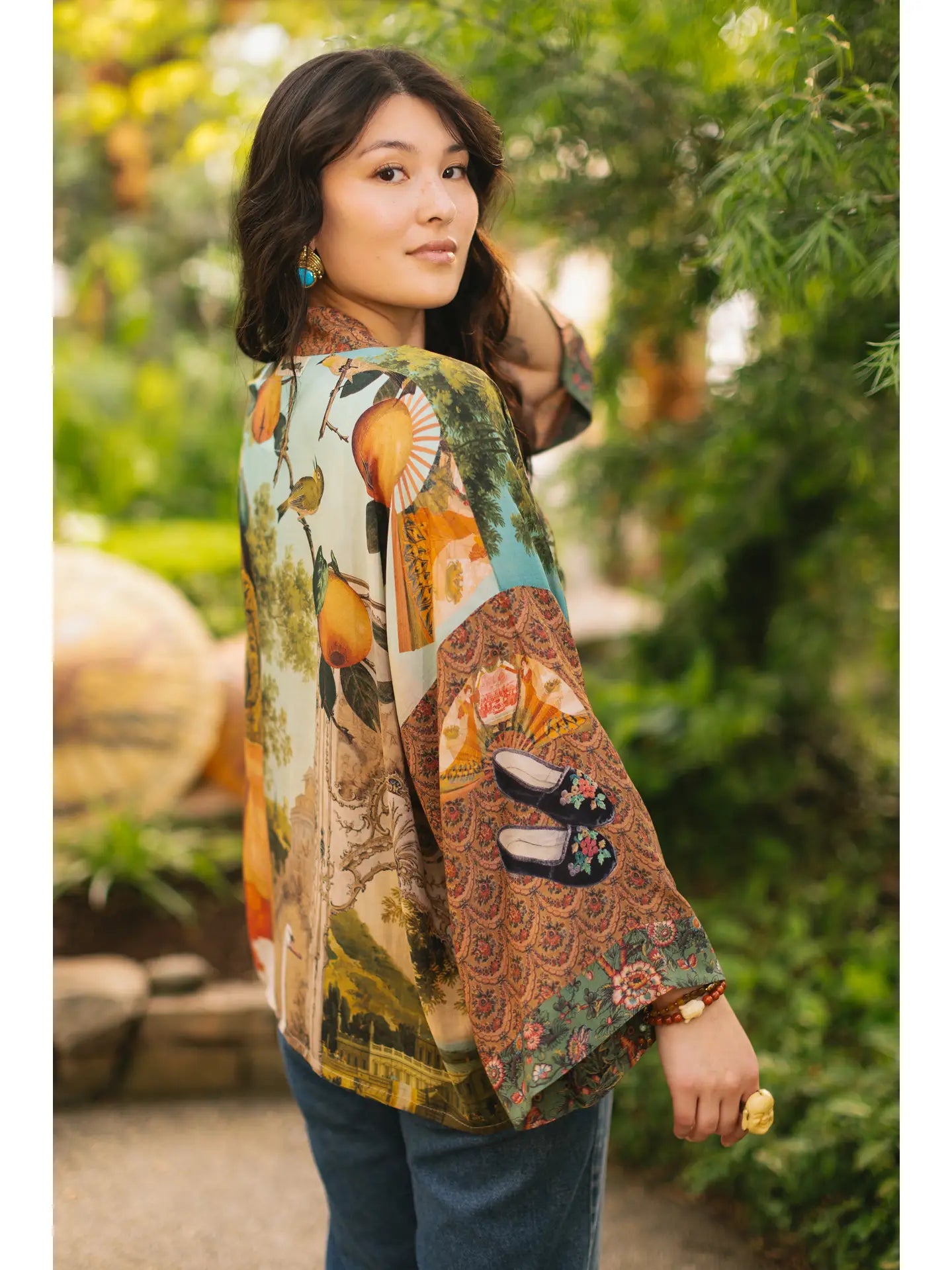 Secret Garden Cropped Kimono