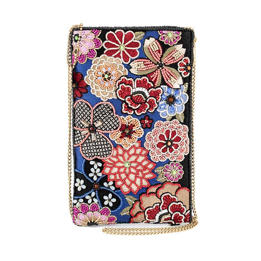 Ambrosia Floral Hand-Beaded Crossbody Bag