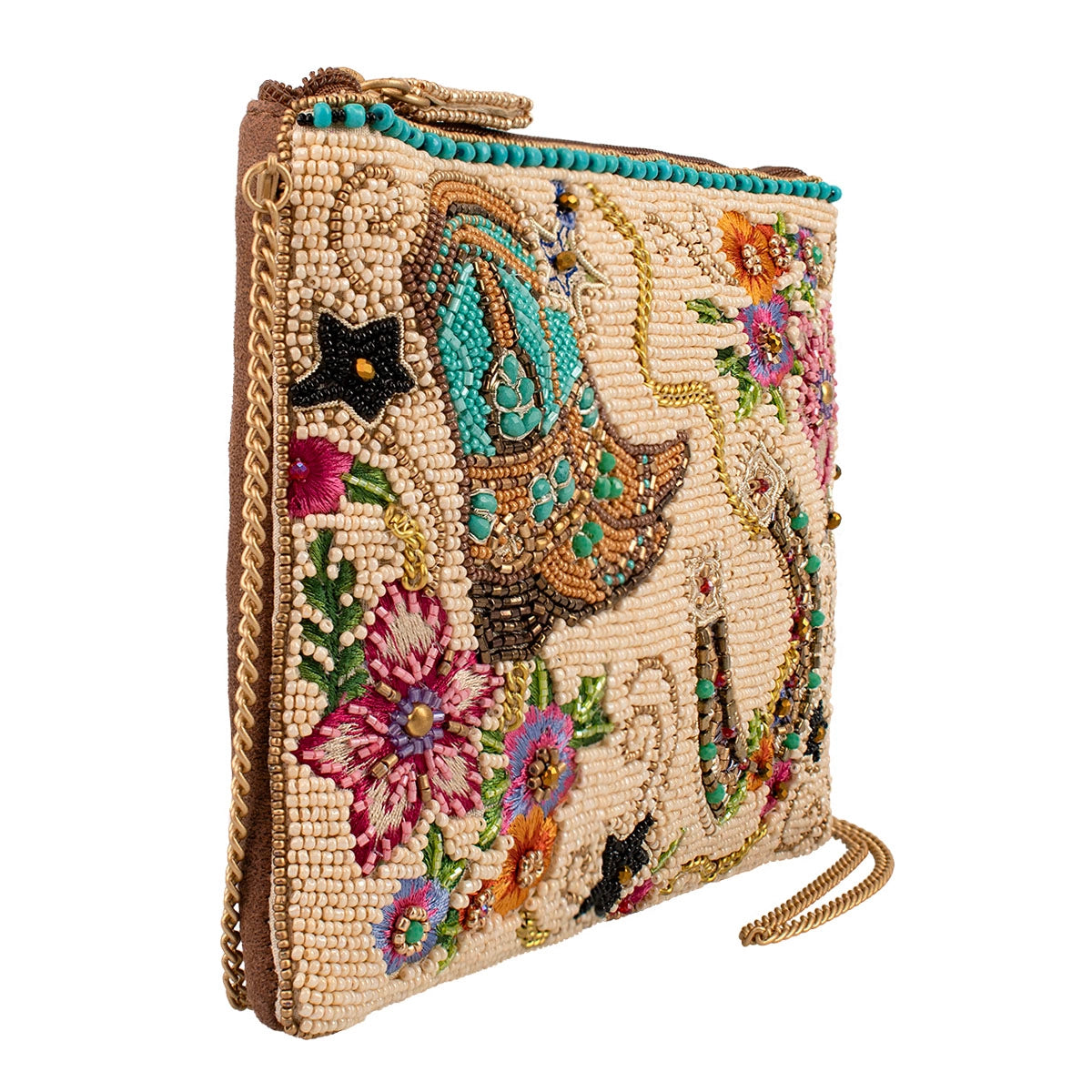 On the Range Western Boots and Horseshoe Ivory Hand-Beaded Crossbody Bag