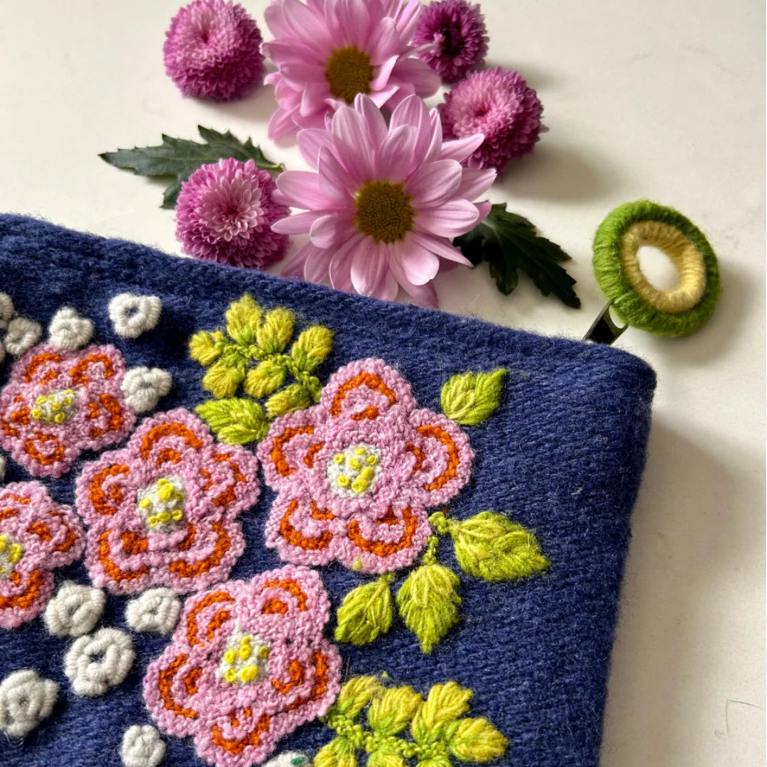 Five Dahlias Pouch