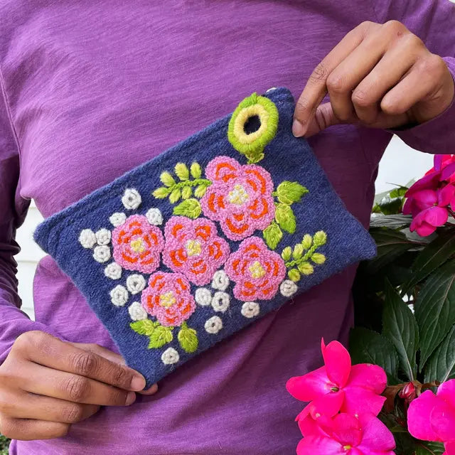 Five Dahlias Pouch