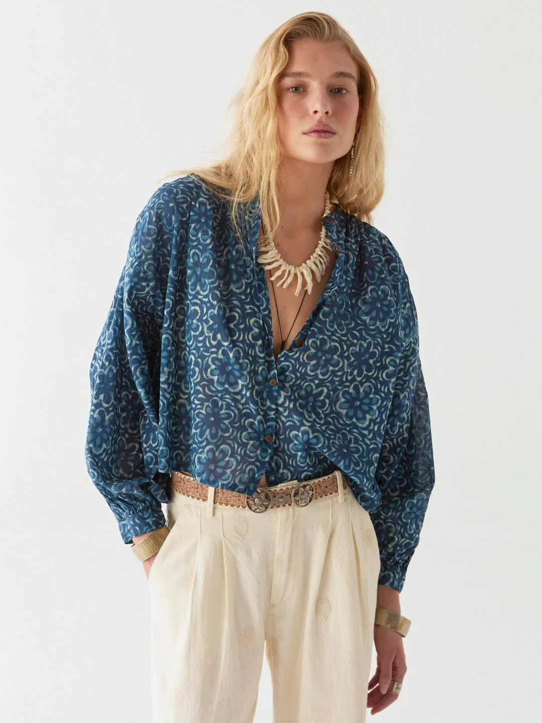 Gaia Blouse - Oceano Mare