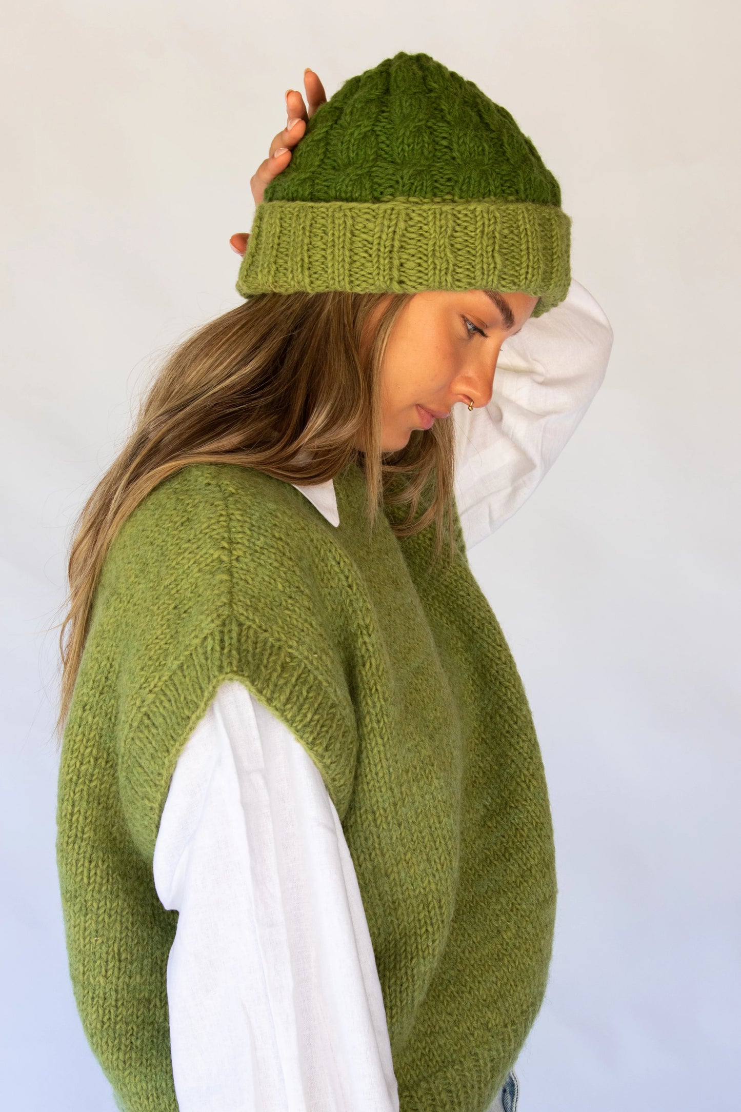 Val Contrast Beanie - Meadow